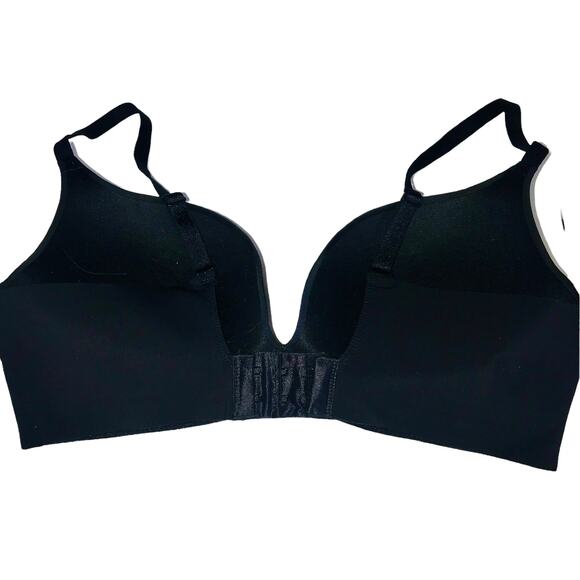 Maidenform Black Satin Soft Cup Full Coverage Bra Size 34C - Picture 2 of 3